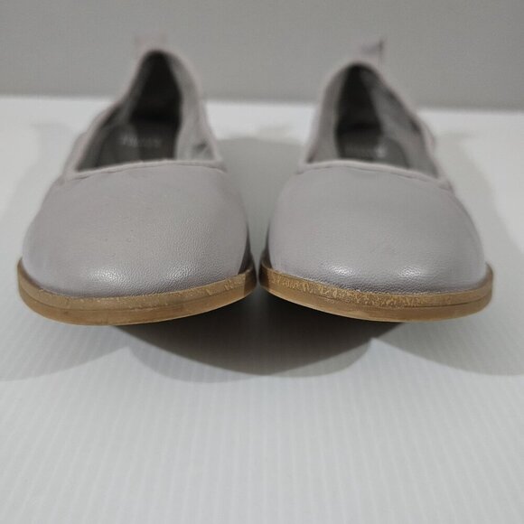 NEW Eileen Fisher Notion Ballet Flat Womens 8 Cloud Gray Nappa Leather Slip On - Picture 5 of 12